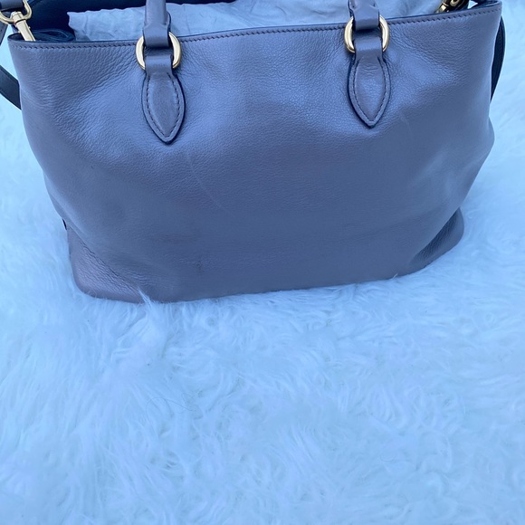 🚫SOLD🚫Authentic Prada Grey Leather Tote - Picture 9 of 16